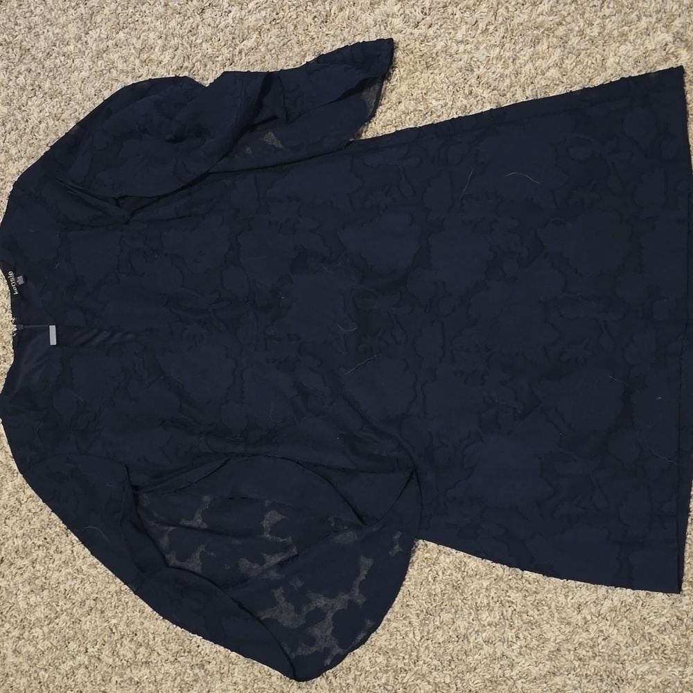 2/$40 Kensie Navy Textured Shift Dress